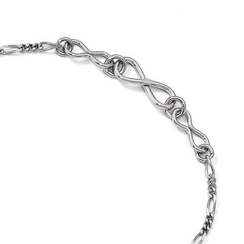 Sterling Silver Infinity Anklet 9 inch