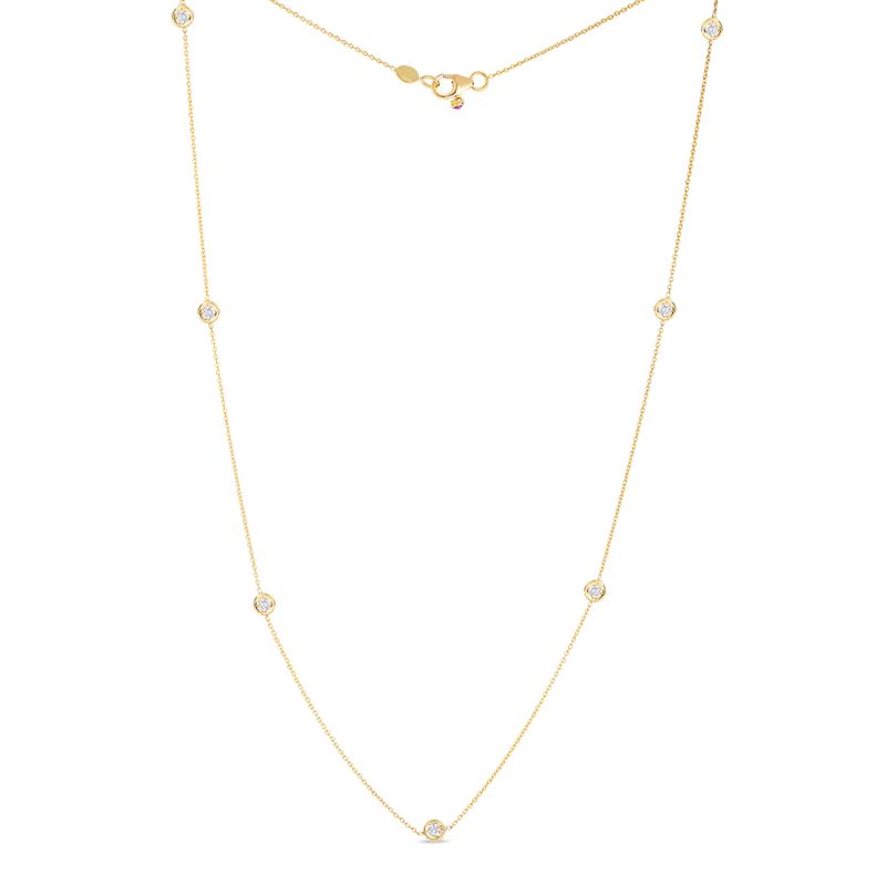 18k Yellow Gold Diamonds By the Inch 7 Station 18