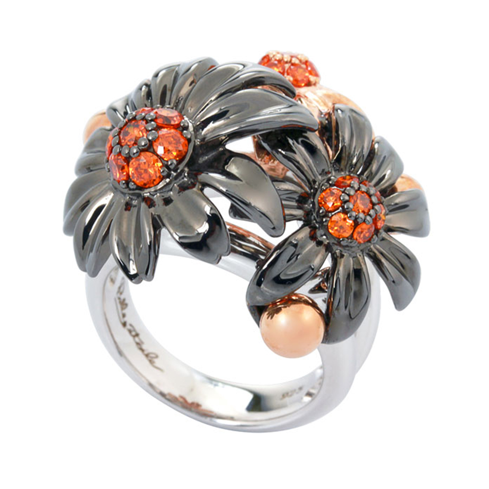 Posy Black Ring