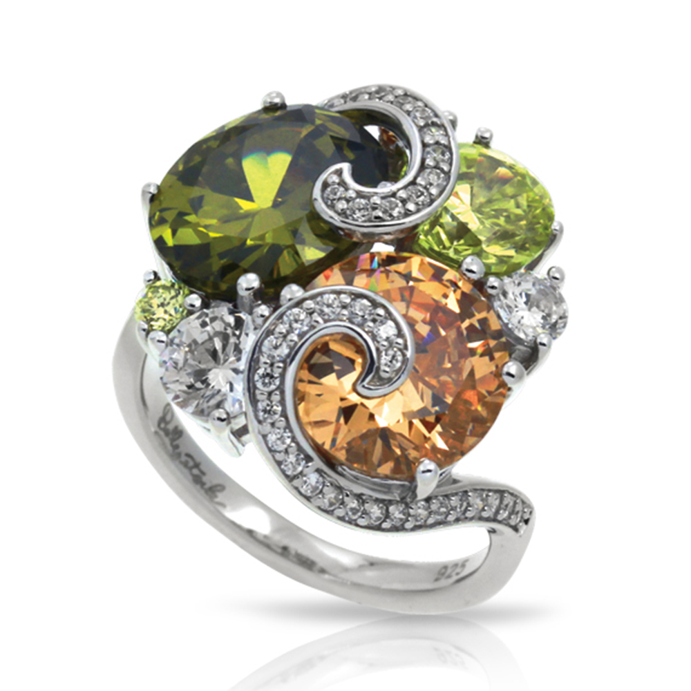 Andromeda Collection In Sterling Silver Cz.Fall Ring