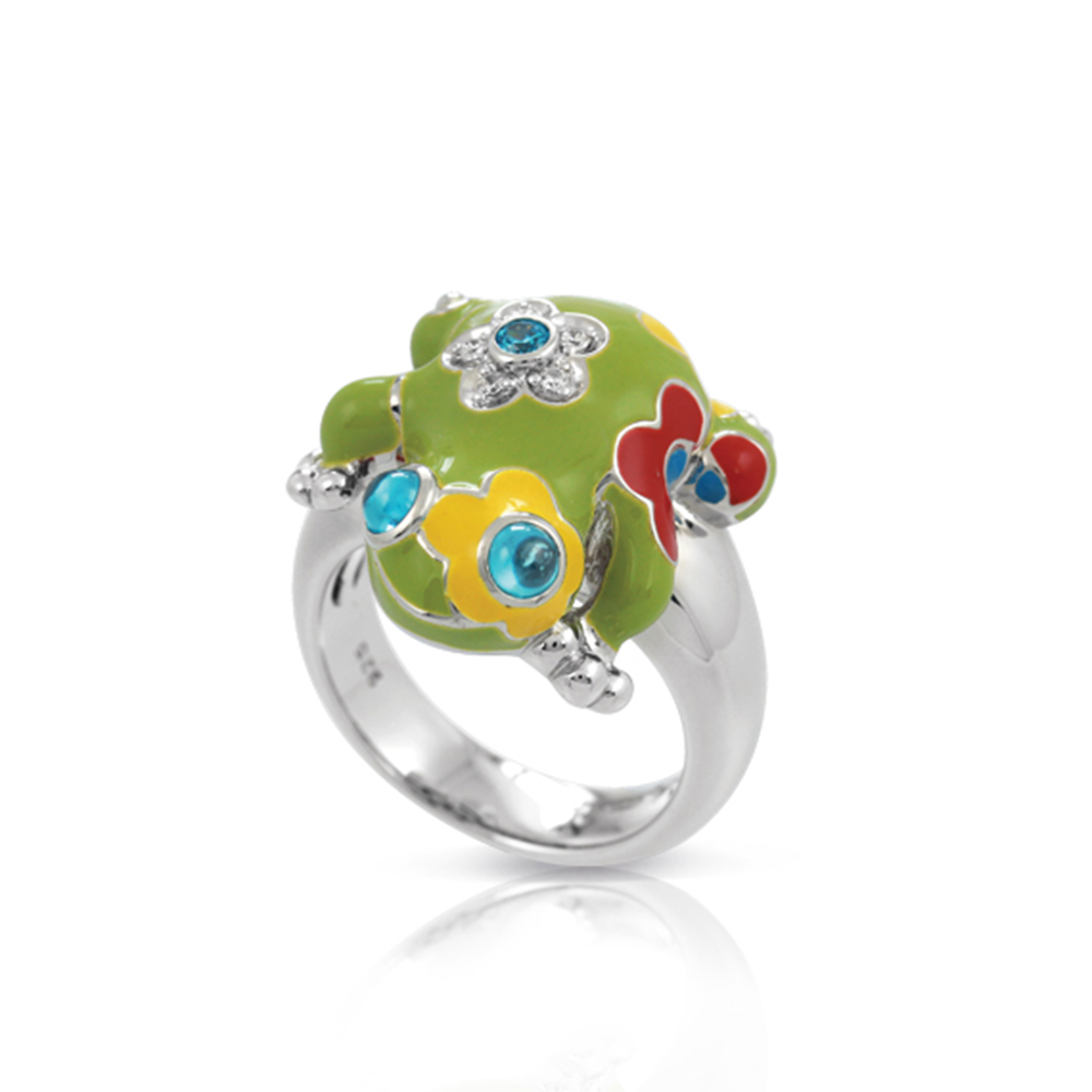 Lucky Frog Green Ring