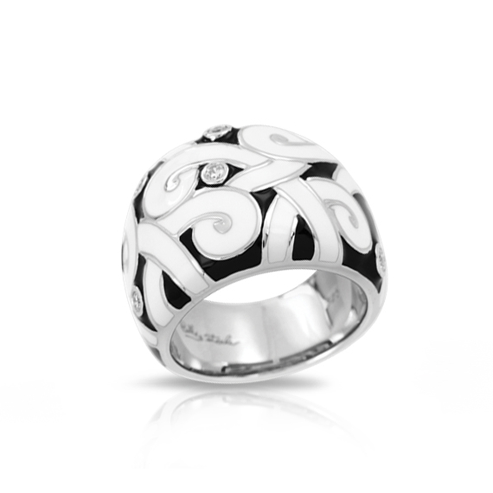 Denouement Black/White Ring