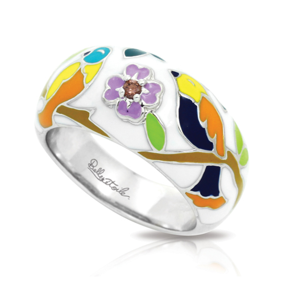 Songbird Collection In Sterling Silver En_White Mult/Cz_White Ring
