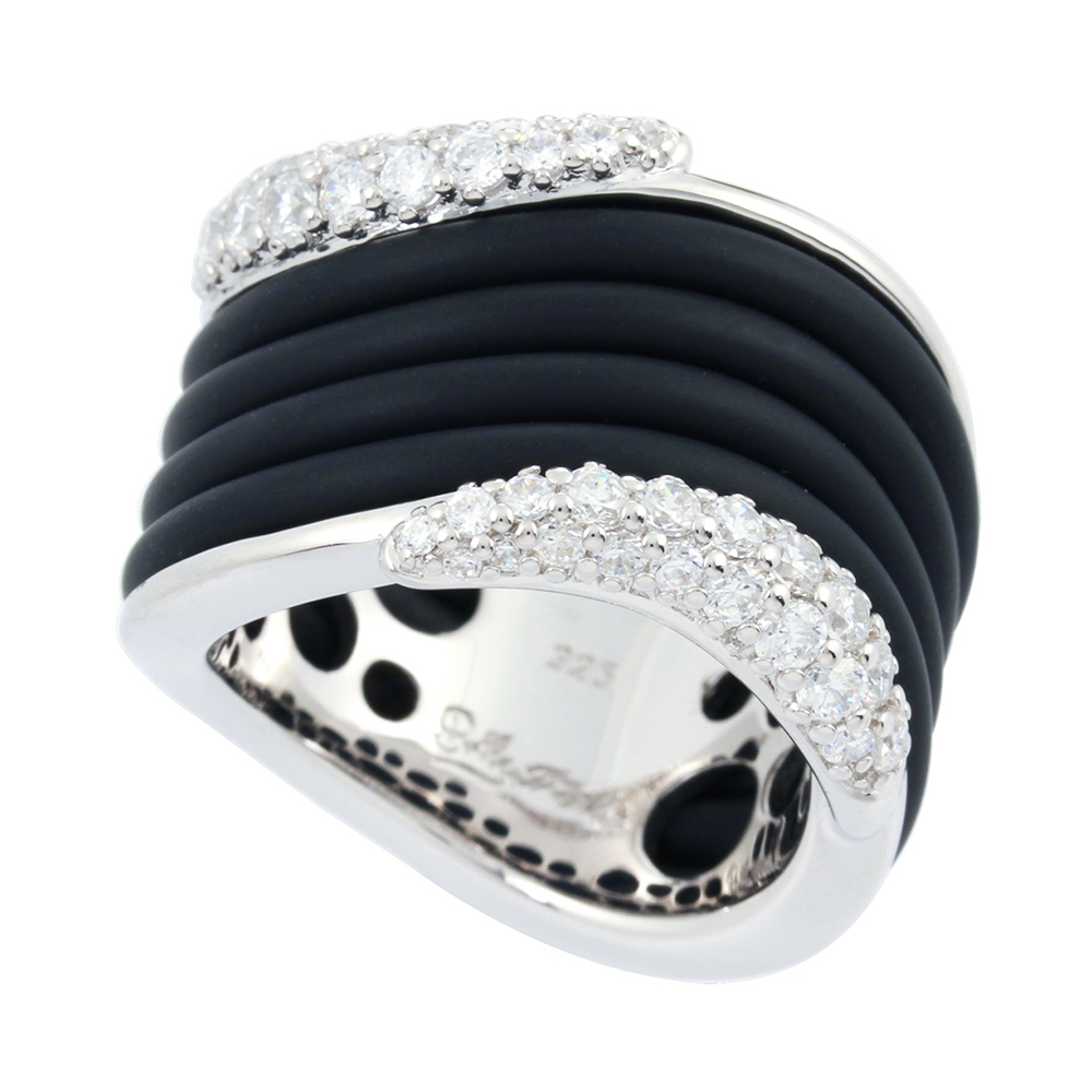 Wave Black Ring