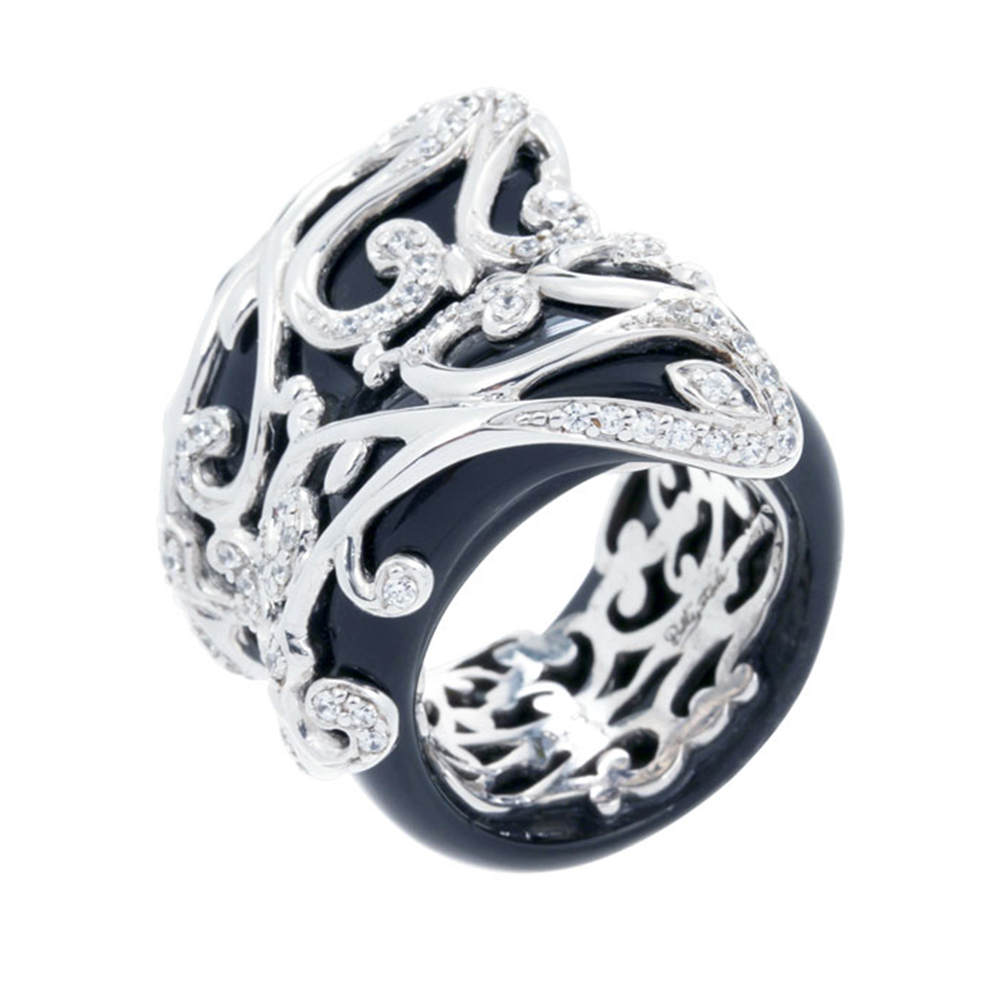 Anastacia Black Ring