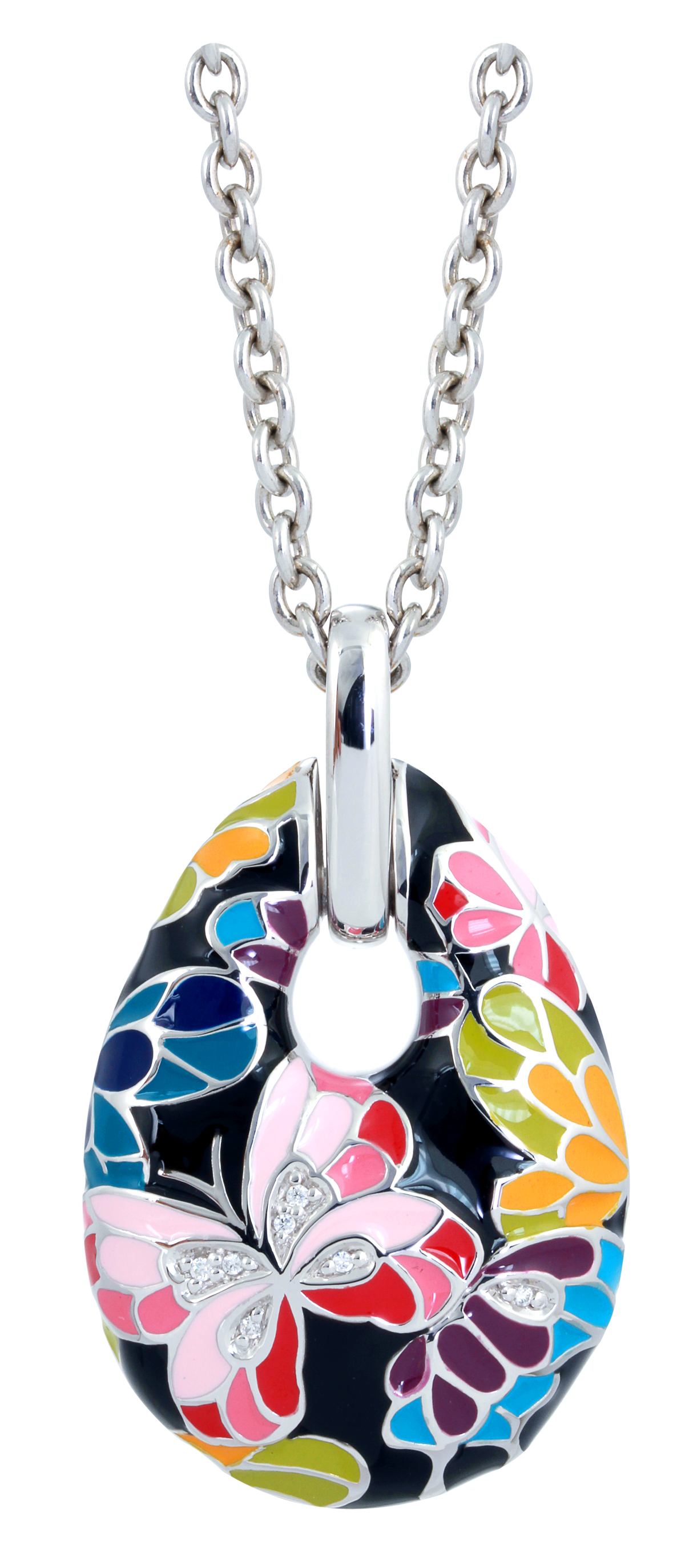 Butterfly Kisses Black Pendant