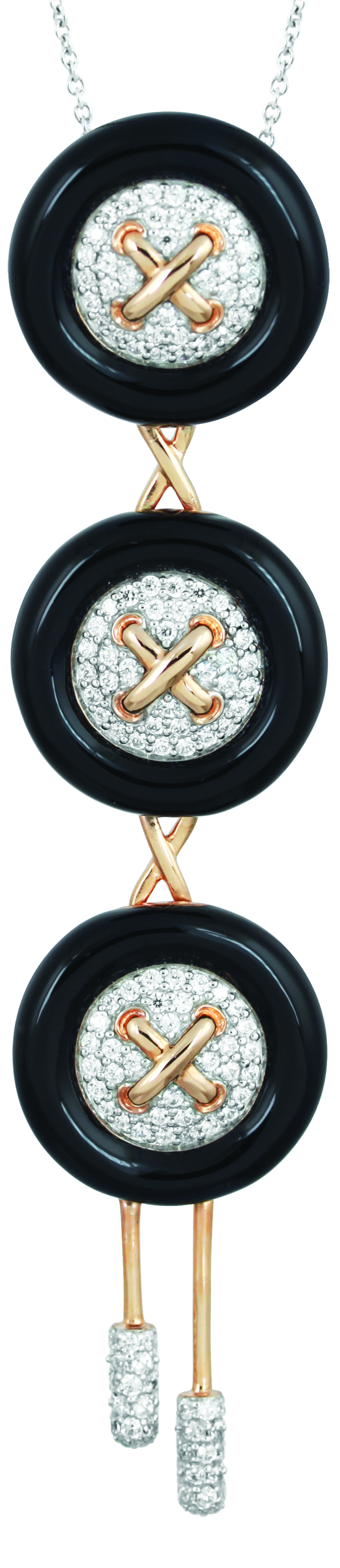 Button Black Pendant