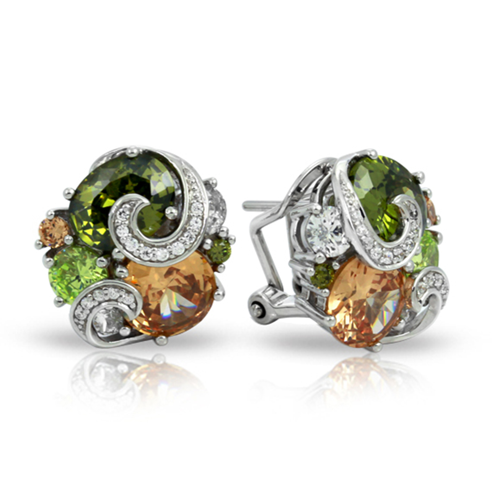 Andromeda Collection In Sterling Silver Cz.Fall Earring