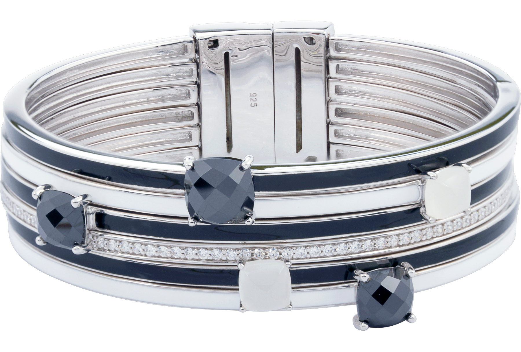 Orbit Black Bangle