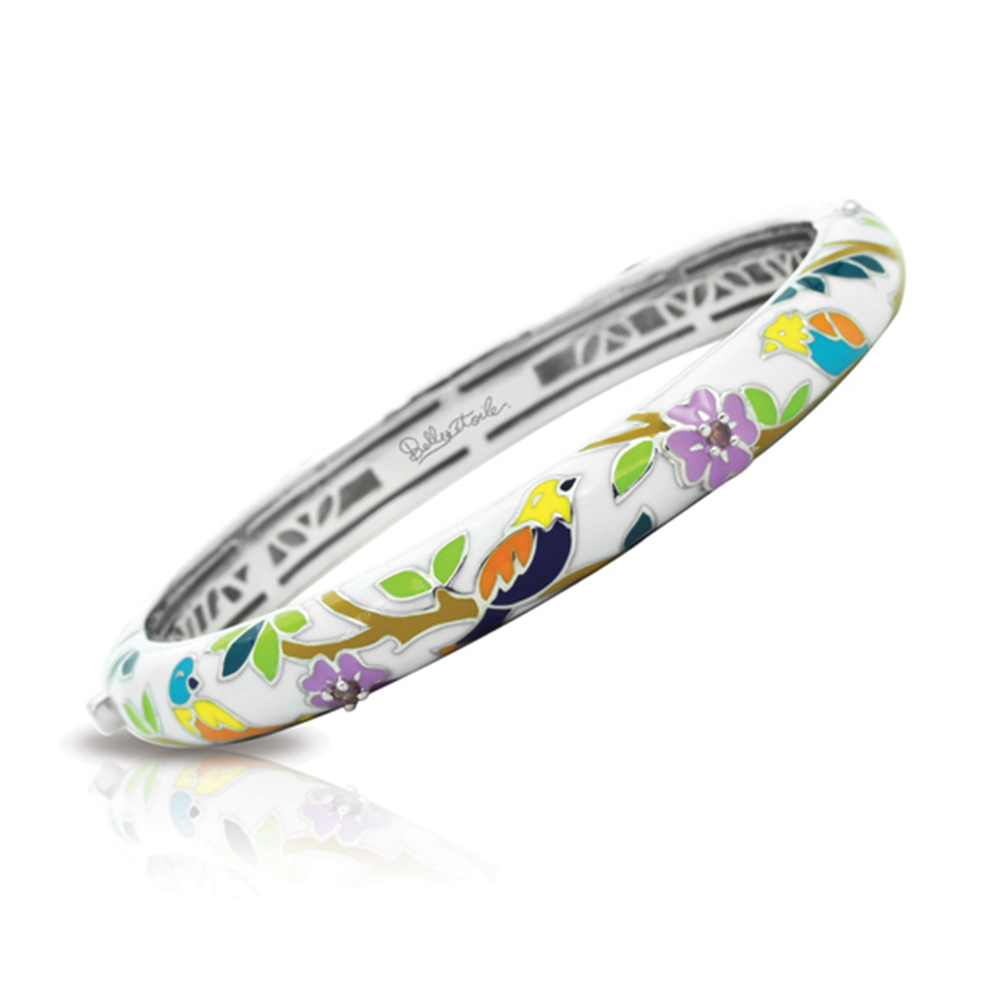 Songbird Collection In Sterling Silver En_White Mult/Cz_White Bangle