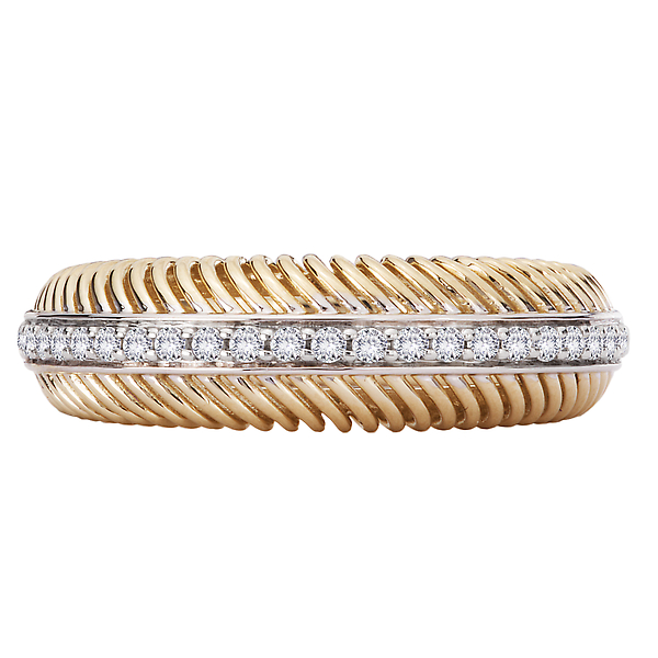 Two-Tone Ladies Fashion Diamond Ring