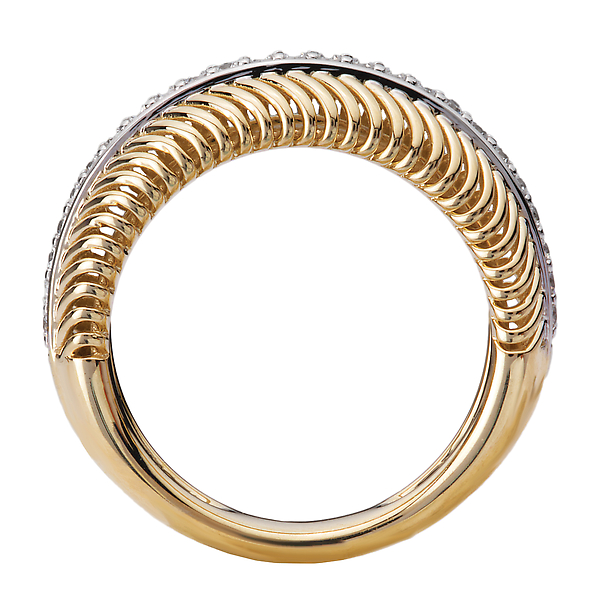 Two-Tone Ladies Fashion Diamond Ring
