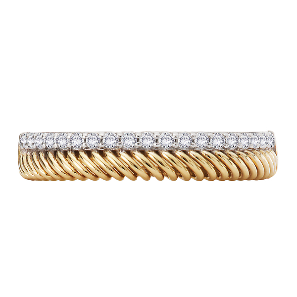 Two-Toned Diamond Ladies Fashion Ring