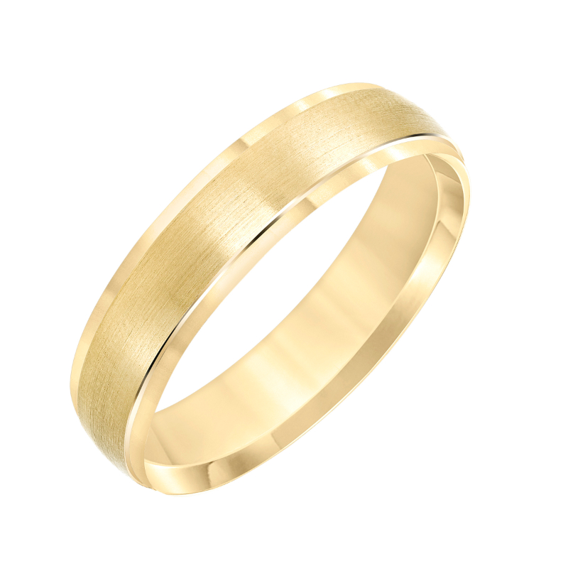 Low Dome Edge To Edge Carved Wedding Band