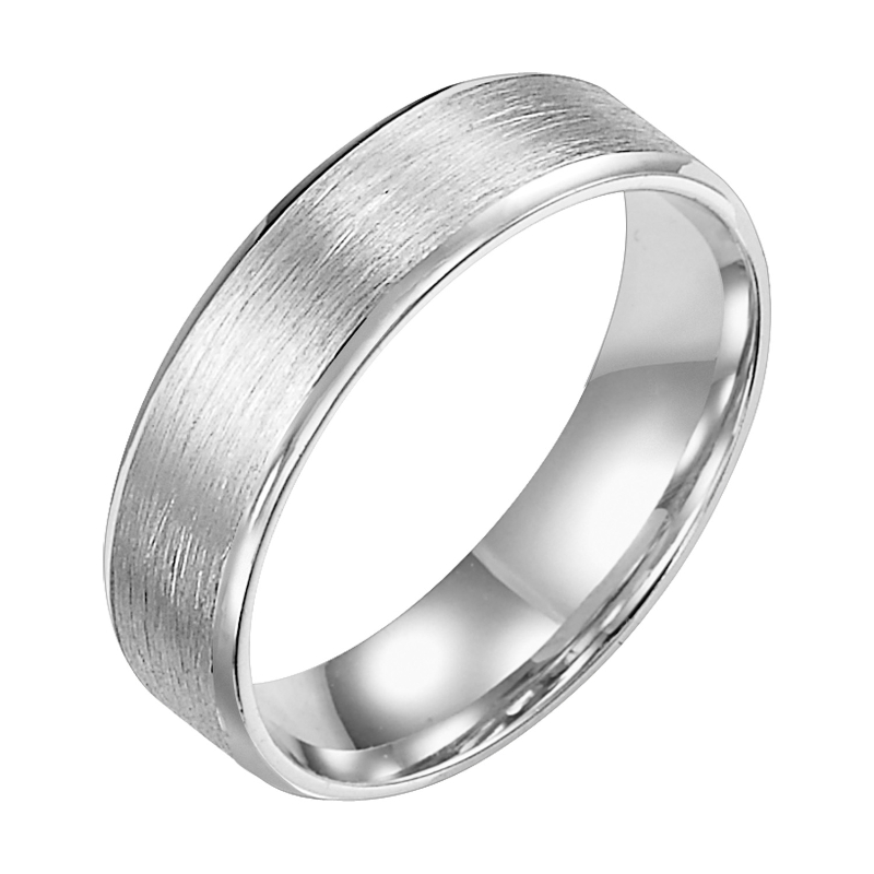 Flat Wire Finish Wedding Band