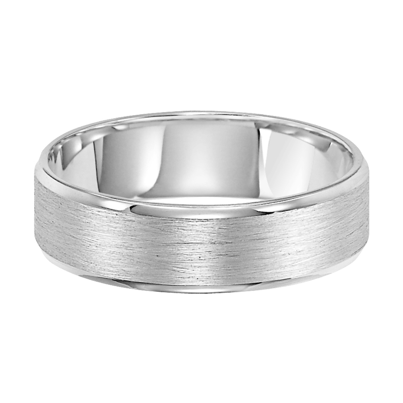 Flat Wire Finish Wedding Band