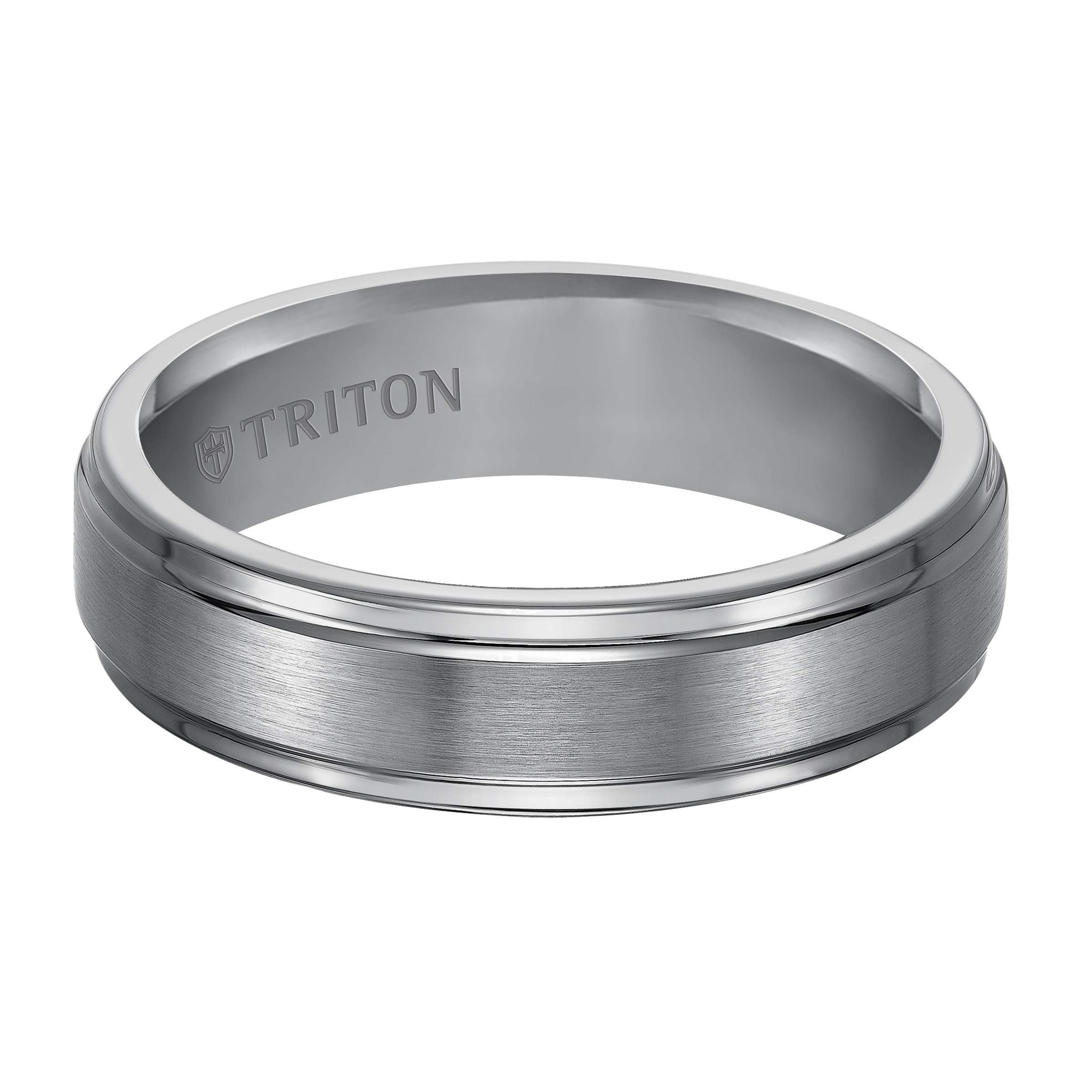 Classic Tungsten Carbide Satin Finish Flat Center Band