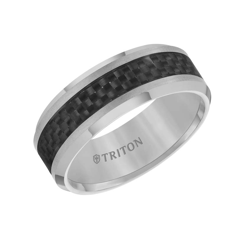 Tungsten Carbide Bevel Edge Comfort Fit Band