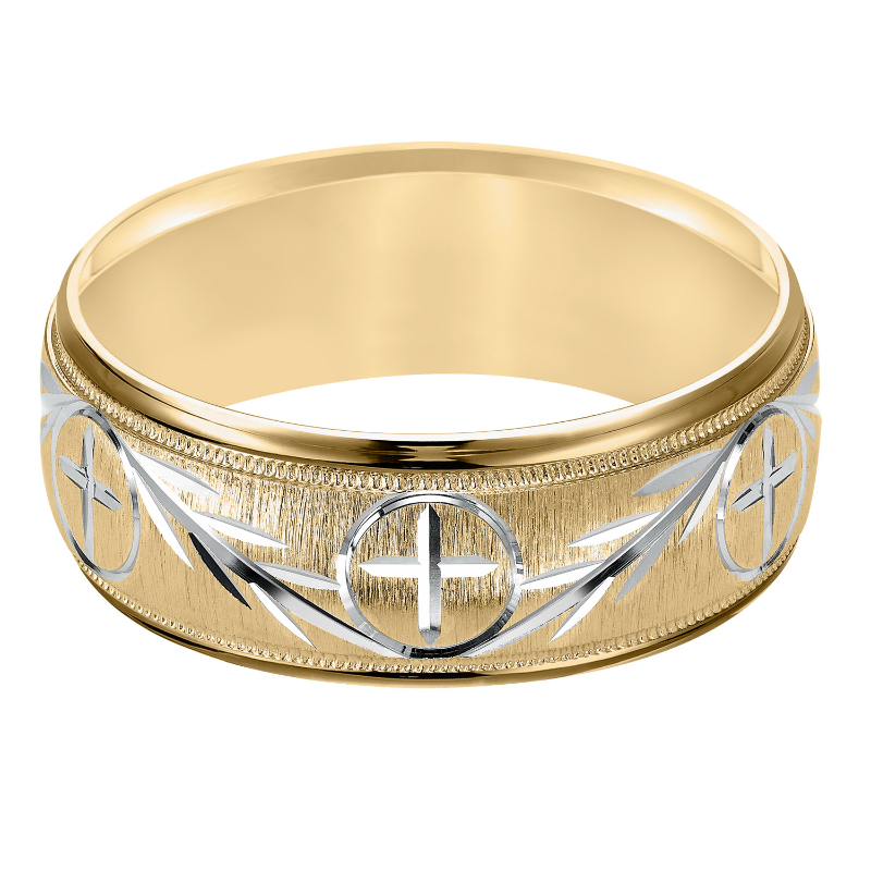 Two-Tone Gold Wedding Band