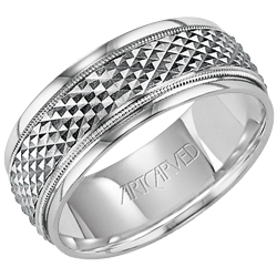 14k White Gold 7mm Manoir Wedding Band
