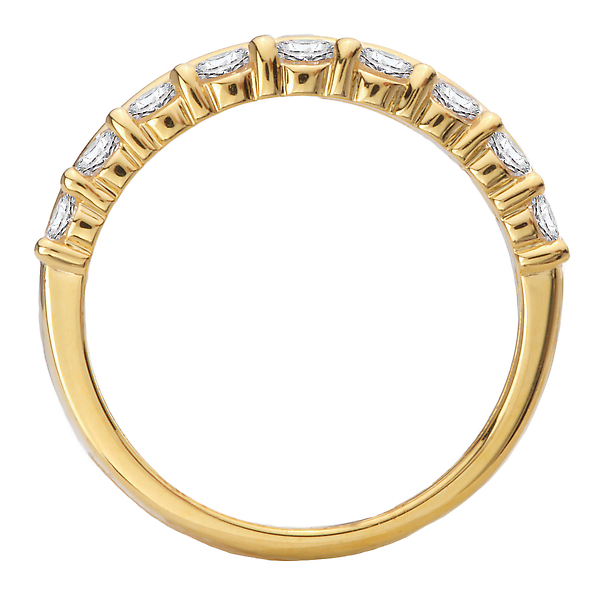 Ladies Fashion Two Row Diamond Ring