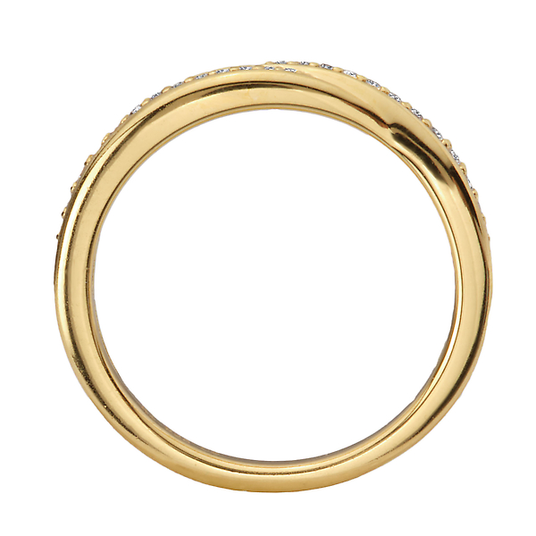 Swirled Diamond Accent Fashion Ring