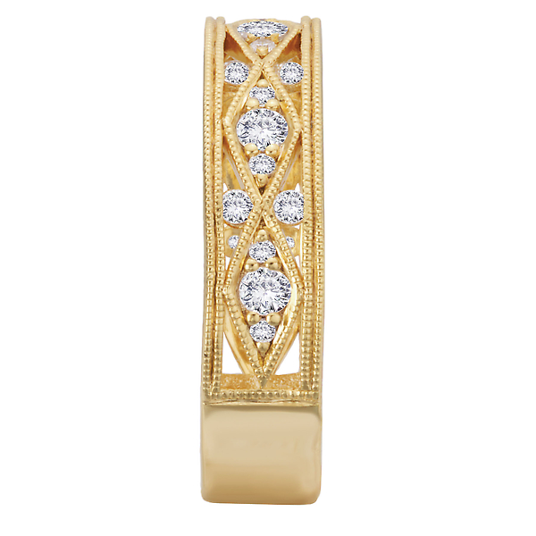 Argyle Patterned Diamond Fashion Ring