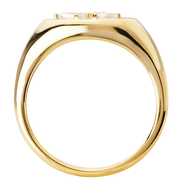 Fancy Diamond Signet Ring