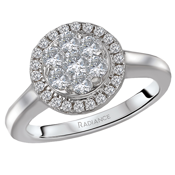Radiance Halo Diamond Ring
