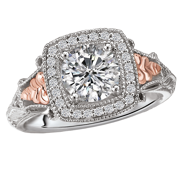 Two-Tone Halo Semi-Mount Ring