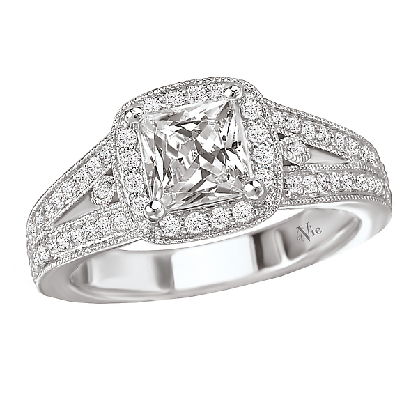 Split Shank Semi-Mount Diamond Ring