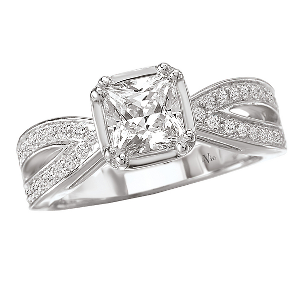 Split Shank Semi-Mount Diamond Ring