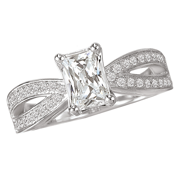 Split Shank Semi-Mount Diamond Ring