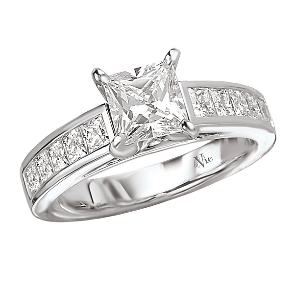 Peg Head Semi-Mount Diamond Ring