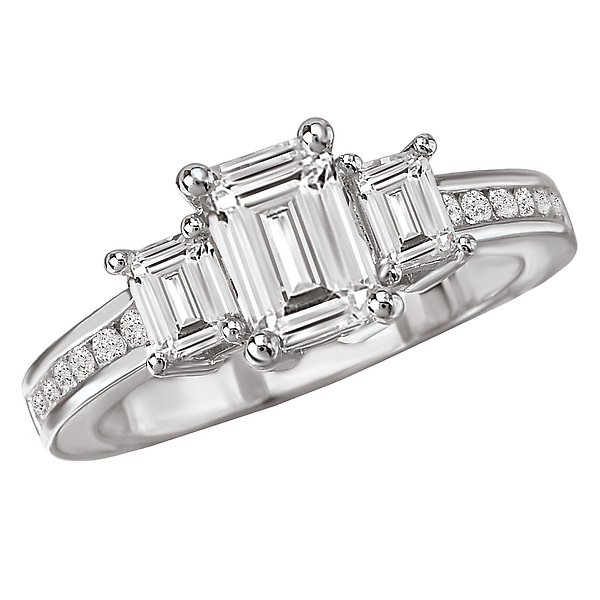 3-Stone Semi-Mount Ring