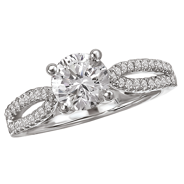 Split Shank Semi-Mount Diamond Ring