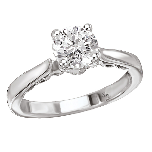 Solitaire Semi-Mount Diamond Ring