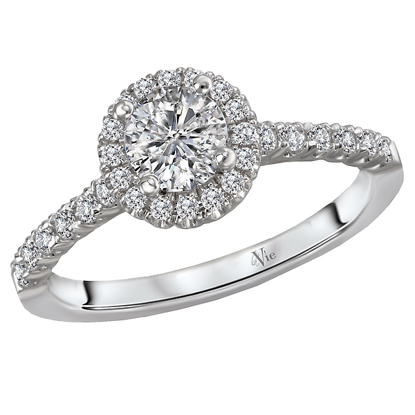 Halo Semi Mount Diamond Ring