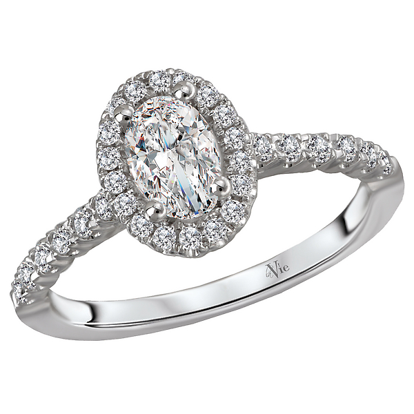 Halo Semi Mount Diamond Ring