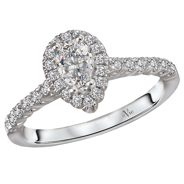 Halo Semi Mount Diamond Ring