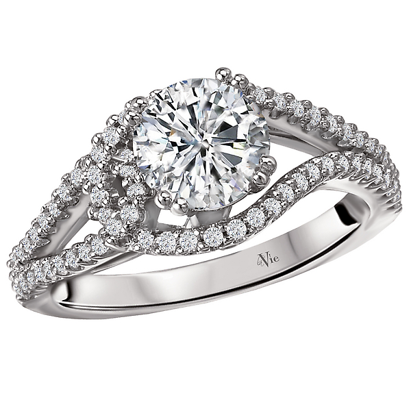 Split Shank Semi-Mount Diamond Ring