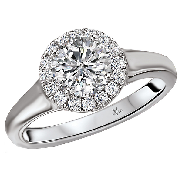 Halo Semi-mount Diamond Ring