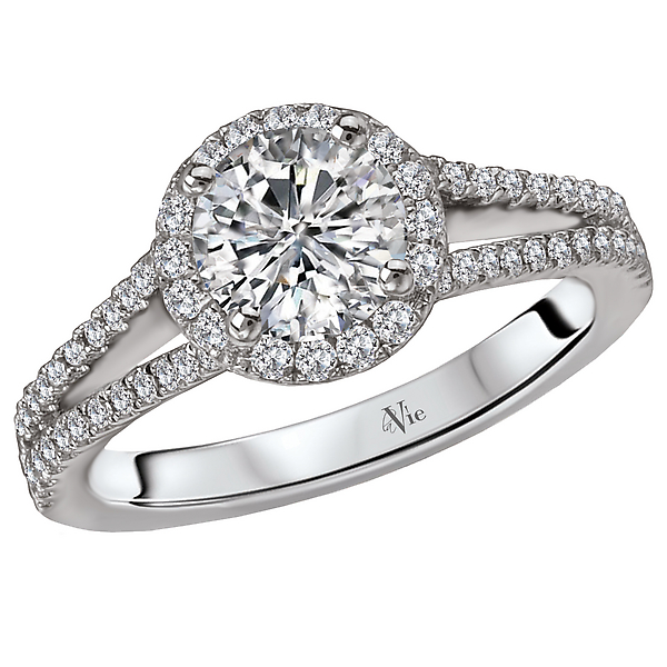 Split Shank Semi-Mount Diamond Ring