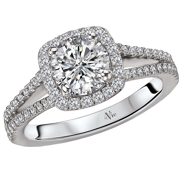 Split Shank Semi-Mount Diamond Ring