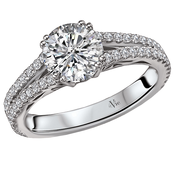 Split Shank Diamond Ring
