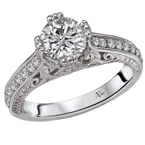 Vintage Semi-Mount Diamond Ring