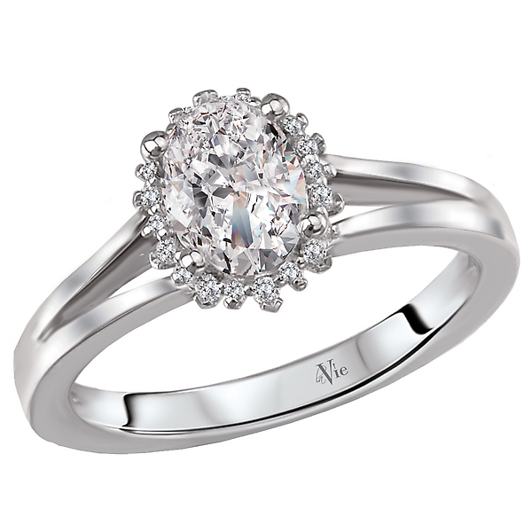 Split Shank Semi-Mount Diamond Ring