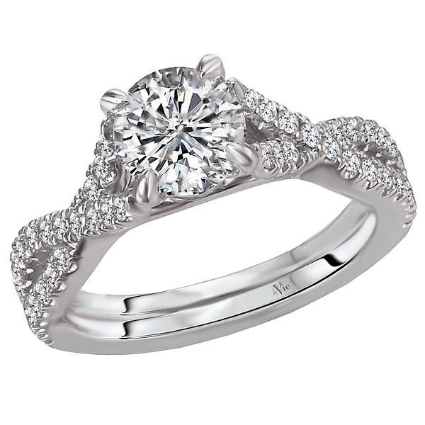 Split Shank Semi-Mount Diamond Ring