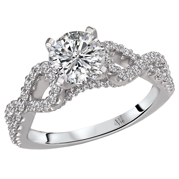Split Shank Semi-Mount Diamond Ring