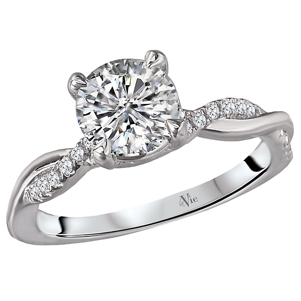 Peg Head Semi-Mount Diamond Ring